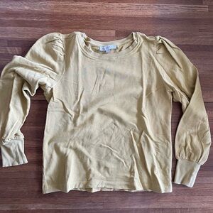 LOFT Yellow Long Sleeve Top